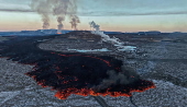 Volcano eruption near Grindavik