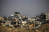 Destruction in Al Bureij refugee camp, Gaza Strip