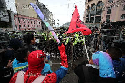 Marcha contra el Gobierno del presidente de Ecuador