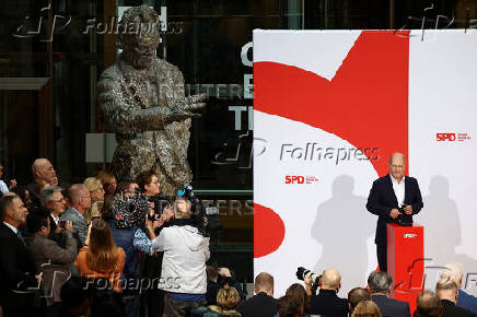 Social Democratic Party (SPD) press conference in Berlin