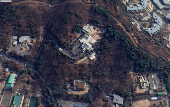 A satellite image shows the official residence of South Korean President Yoon Suk Yeol in Seoul