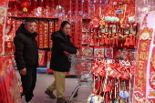 Shopping in Beijing ahead of Chinese Lunar New Year