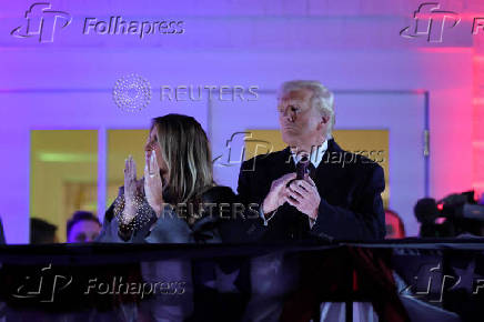 Fireworks display ahead of the inauguration of U.S. President-elect Donald Trump, in Sterling