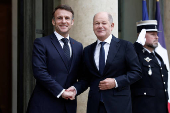 French President Macron meets Germany's Chancellor Scholz in Paris