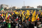 Demonstrators rally against Israel's strikes on Gaza and Lebanon in Tehran