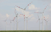 FILE PHOTO: A view of power-generating windmill turbines at a wind park near Parndorf, Austria