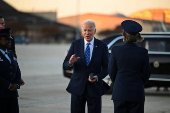 US President Joe Biden departs for Nantucket.