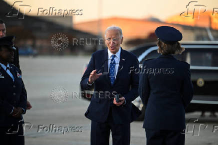 US President Joe Biden departs for Nantucket.