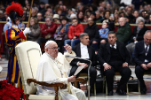 Pope Francis meets the Italian pilgrims of the Camino de Santiago