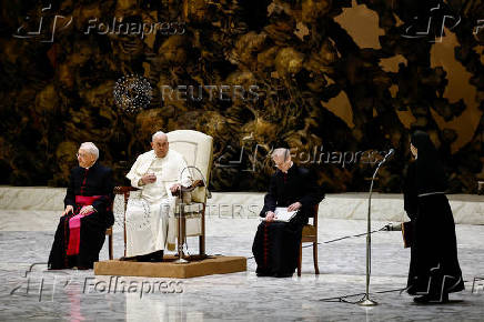 Pope Francis holds weekly audience, at the Vatican