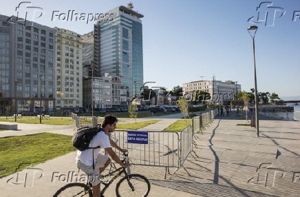Marinha ocupa trecho de lazer do Boulevard Olmpico no Rio de Janeiro