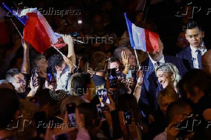 Political rally of the Rassemblement National party in NIce