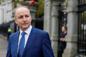 Tanaiste (Deputy Prime Minister) and Fianna Fail party's leader Micheal Martin announces his candidacy for the General election, in Dublin