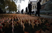 Field of Remembrance at Westminster Abbey in London