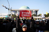 Protesters take part in a rally calling for the impeachment of South Korean President Yeol, in Seoul