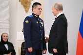 Ceremony for Heroes of the Fatherland Day in Moscow