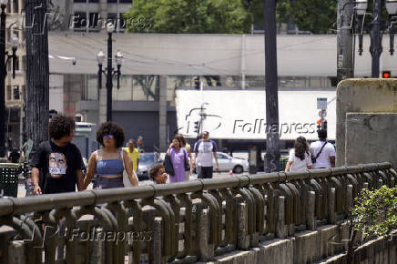 Calor no centro de So Paulo (SP)