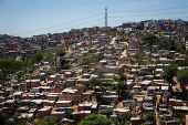 Vista de favelas na Brasilndia, na zona norte de SP