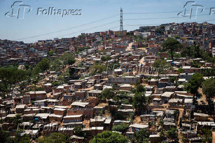 Vista de favelas na Brasilndia, na zona norte de SP