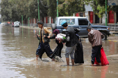 Flood due to heavy rains in Sanaa