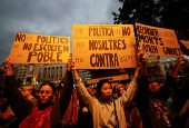 Protest against management of emergency response to the deadly floods in Valencia