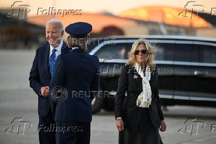 US President Joe Biden departs for Nantucket