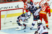 NHL: Columbus Blue Jackets at Calgary Flames