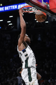 NBA: Milwaukee Bucks at Brooklyn Nets