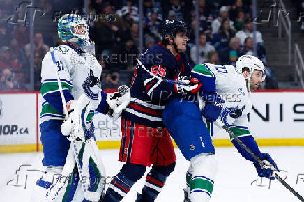 NHL: Vancouver Canucks at Winnipeg Jets