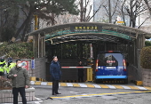 South Korea's impeached President Yoon Suk Yeol arrives for court