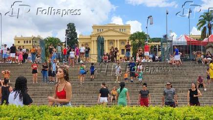 Movimentao no parque da independncia em so paulo