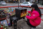 Protest honouring Frosina Kulakova, a young woman killed by a drunk driver in Skopje