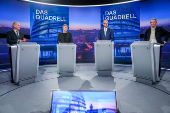 ?Quadrell? TV debate of candidates before general elections in Germany