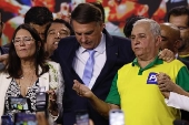 Jair Bolsonaro participa do evento de filiao do senador Izalci Lucas ao PL 