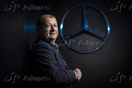 Retrato do presidente da Mercedes-Benz Cars & Vans no Brasil, Carlos Garcia