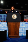 Democratic presidential nominee U.S. Vice President Harris campaigns in Wisconsin