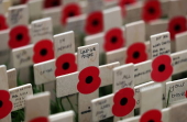 Field of Remembrance at Westminster Abbey in London