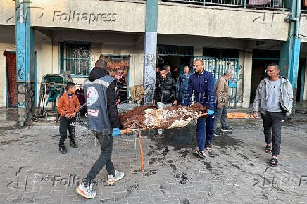 Aftermath of Israeli strike in Nuseirat