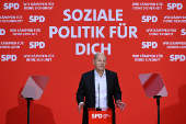 German SPD party's 'election victory' conference, in Berlin