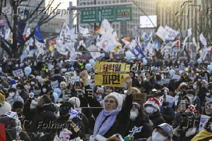 Rally demanding the detention of the impeached South Korean President Yoon Suk Yeol