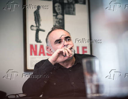 O cineasta Karim Anouz durante entrevista em So Paulo