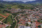 Vista de drone da cidade de Itamonte