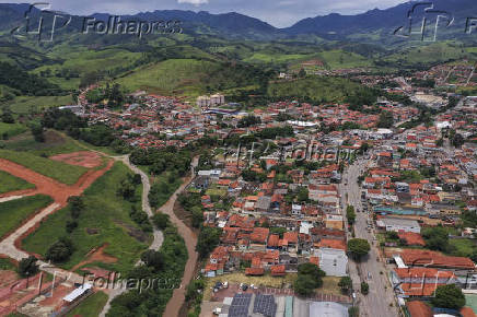 Vista de drone da cidade de Itamonte