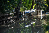 Flooding Danube in Hungary