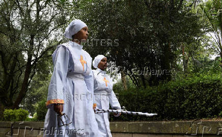 Meskel festival celebration, in Addis Ababa