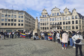 Venezolanos protestan en Blgica para pedir el reconocimiento de Gonzlez como presidente