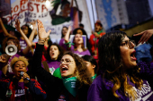 Demonstration to mark International Day for the Decriminalization and Legalization of Abortion, in Sao Paulo