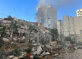 Aftermath of Israeli strikes on Beirut suburbs