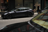 Tesla cars in New York City