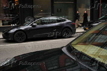 Tesla cars in New York City